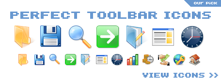 professionally-designed toolbar icons