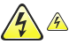 Electric hazard icons