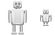 Old robot icons