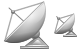 Satellite antenna icons