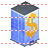 Bank building icon