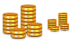 Gold coins icons