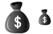 Money bag icons