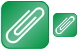 Paper-clip button icons