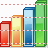3d bar chart icon