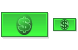 Dollar banknote icons