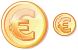 Euro coin icon