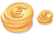 Euro coins icon