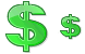 Green dollar icon
