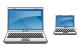 Notebook computer icon