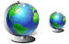 Terrestrial globe icon