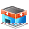 Drugstore building icon