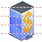 Bank building icon