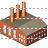 Coal power plant icon