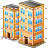 Multistorey buildings icon
