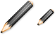 Black pencil icons