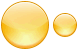 Empty yellow button icon