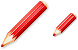 Red pencil icon