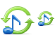 Audio converter icons