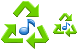 Multimedia converter icons