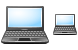Notebook computer icon