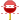 No entry sign icon