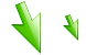 Downward pointer icons