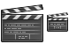 Film clapper icons