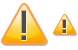 Warning icons