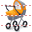 Baby carriage icon