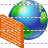 Internet firewall icon