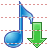 Music download icon