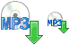 MP3 download icons