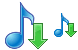 Music download icon