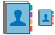 Address book icons