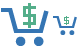 Cart total cost icons