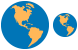 Earth globe icons