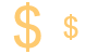 Gold dollar icons