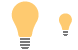 Light bulb icons