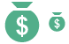 Money bag icons