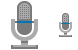 Professional microphone icons