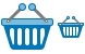 Shopping basket icons