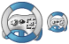 Game steering wheel icon