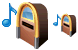 Juke box icons