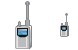Portable radio transmiter icons