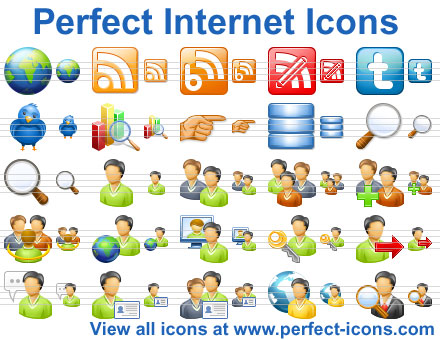 Perfect Internet Icons is a collection of pre-made network-related icons.