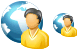 Online contacts icon