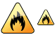 Flammable icons