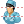 Female cardiologist icon