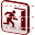 Emergency exit icon